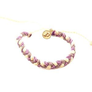 Pura‎ Vida Purple/White Braided Bracelet